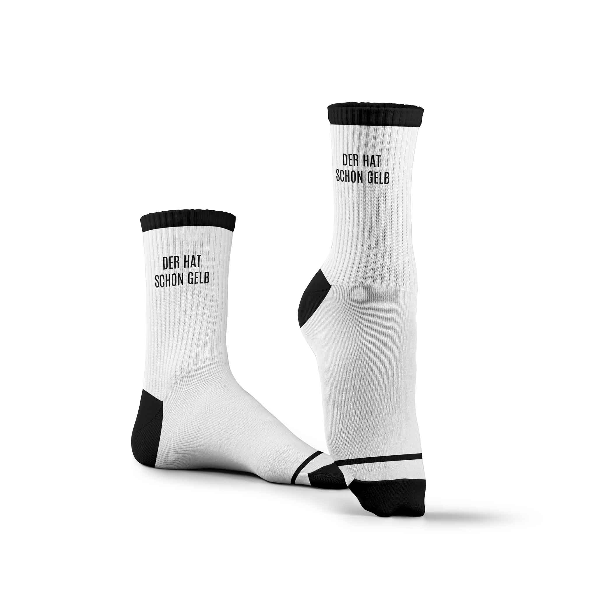 Socken | DER HAT SCHON GELB | Schwarz-Weiß