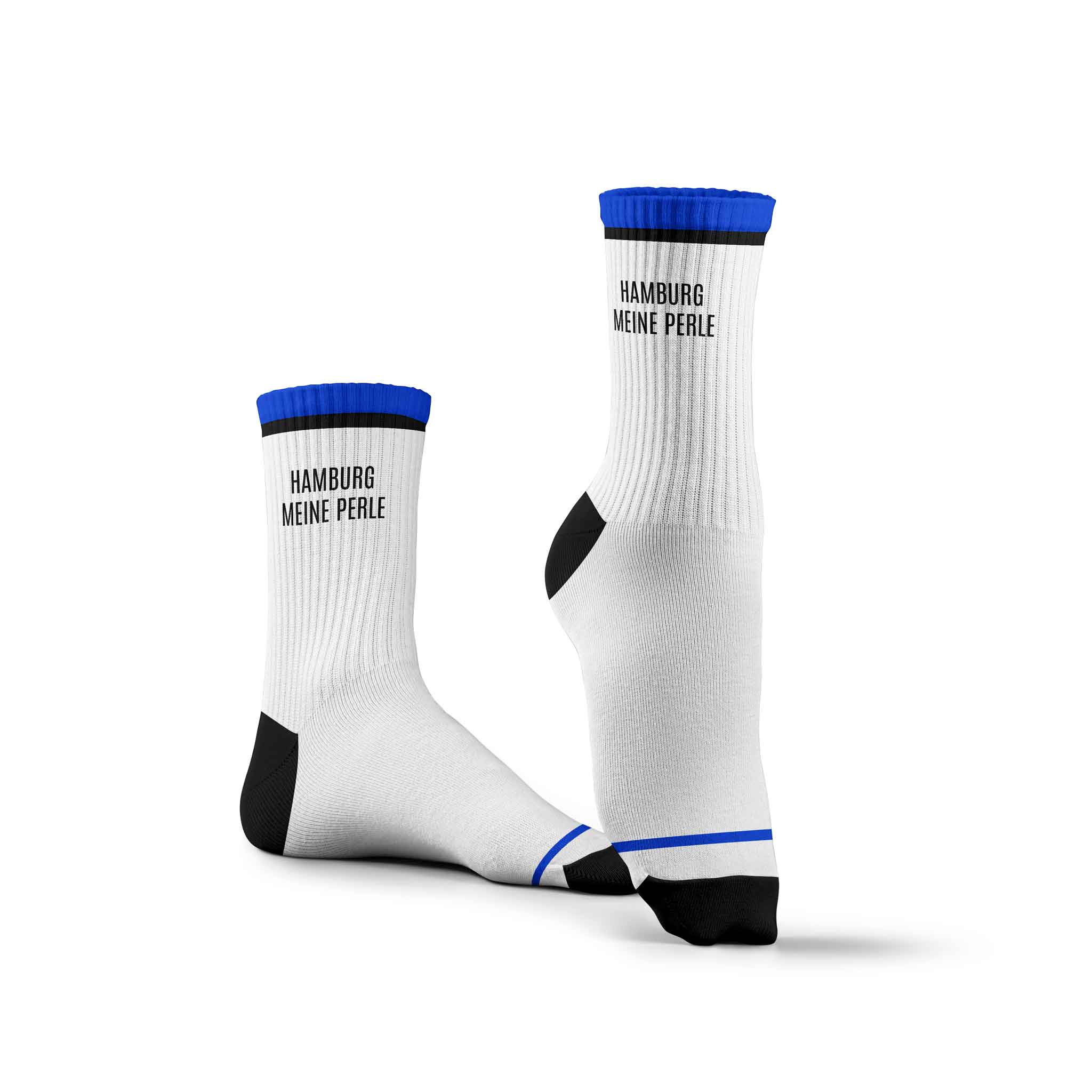 Socken | HAMBURG MEINE PERLE | Blau-Schwarz