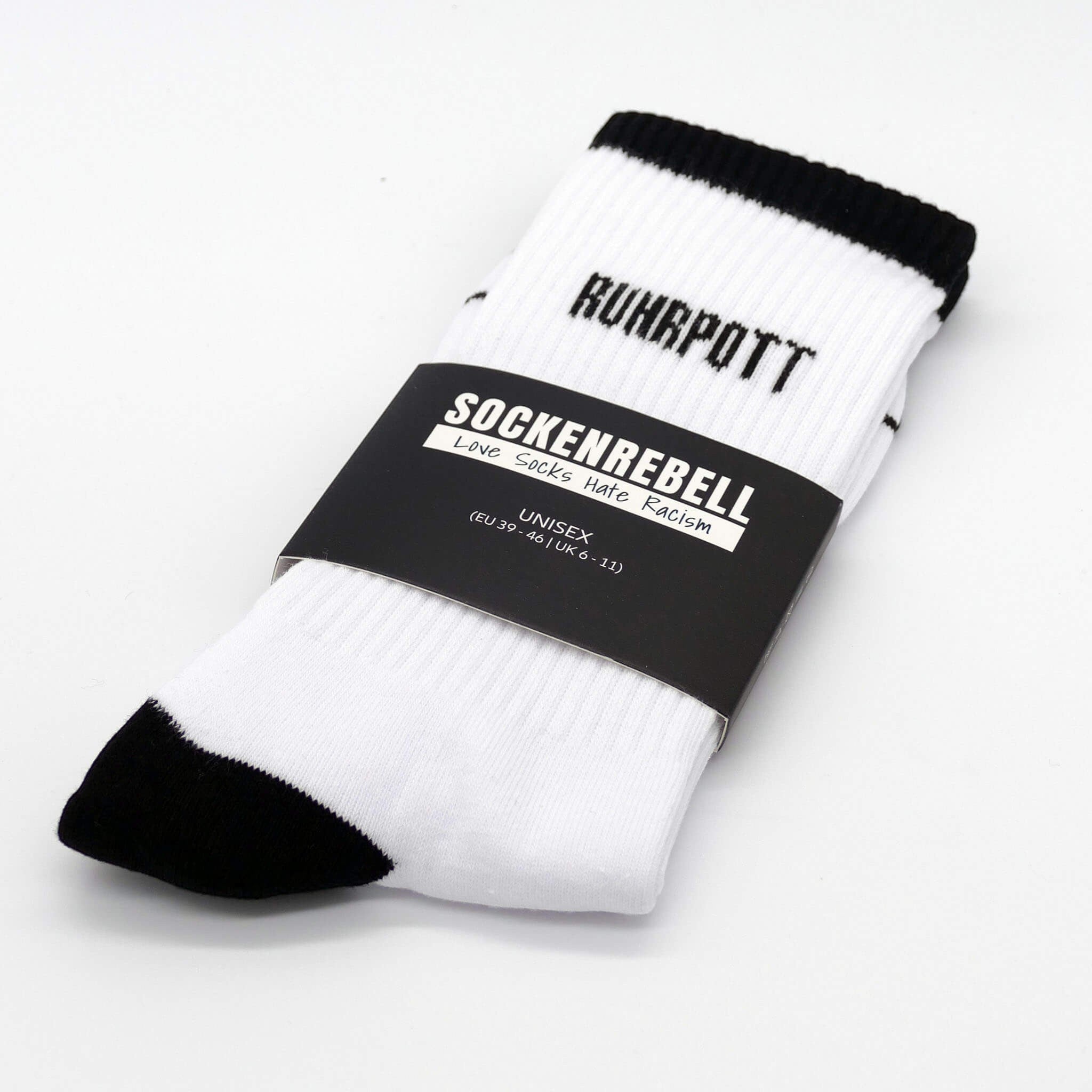 Ruhrpott – Lokalpatriot-Socken Schwarz-Weiß