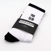 Pro 15:30 – Statement-Socken Schwarz-Weiß