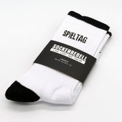 Spieltag – Statement-Socken Schwarz-Weiß