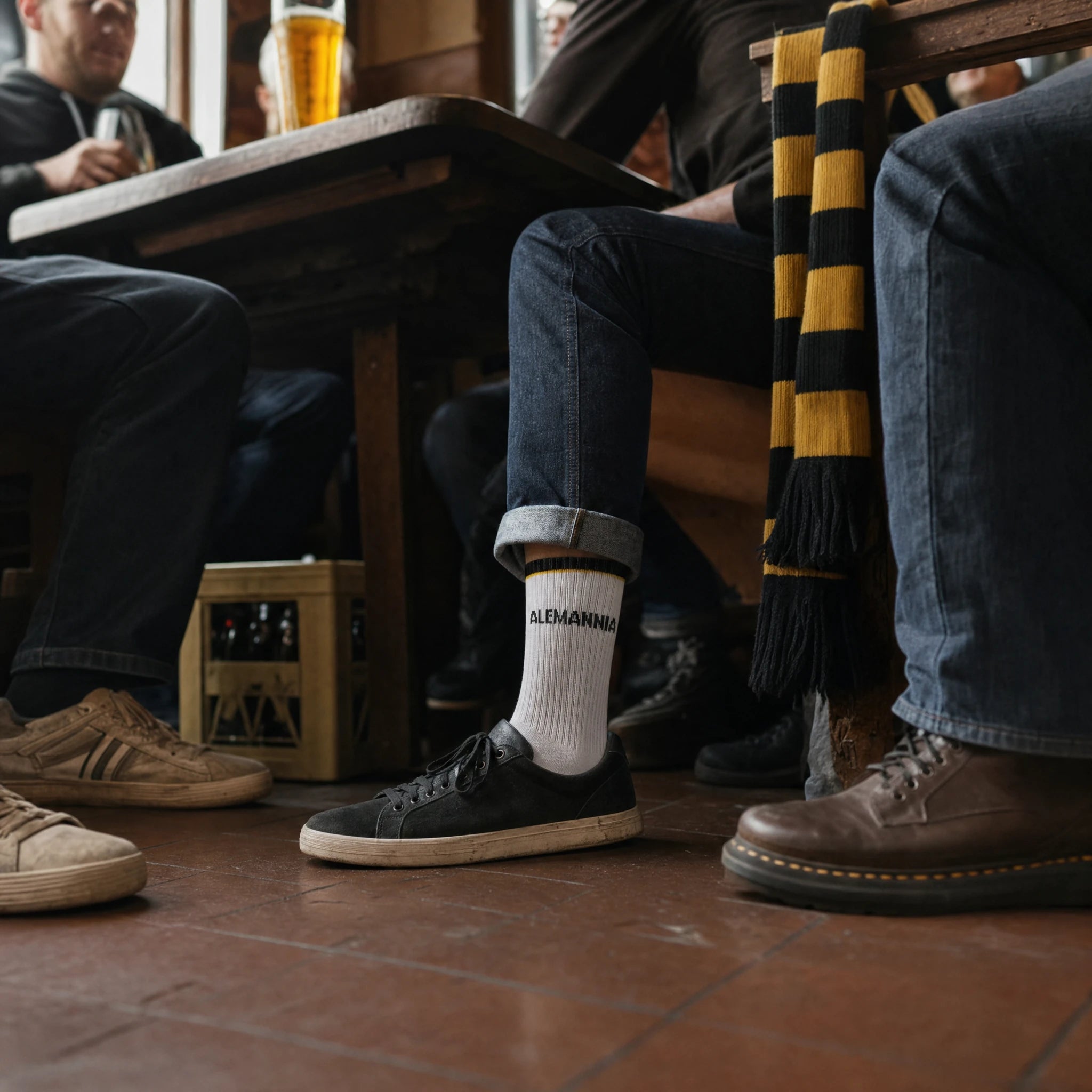 Alemannia – Lokalpatriot-Socken Schwarz-Gelb